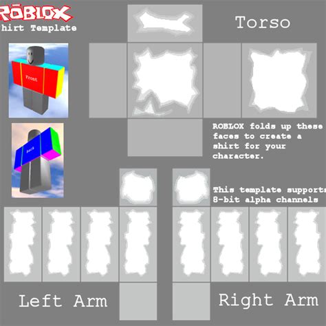 Roblox Shirt Template Clothing Custom Transparent Png