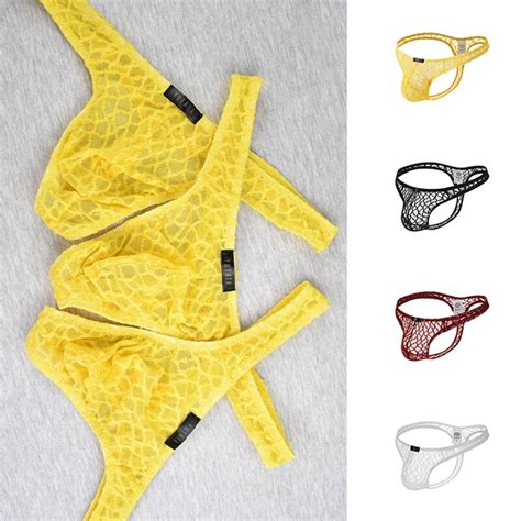Mens G String Thong Bulge Pouch Panties Micro Bikini T Back Underwear Briefs New Eur