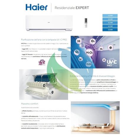 Condizionatore Haier Mono Split Btu Serie Expert Bianco