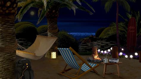 Let S Relax In A Cozy Private Beach Tonight Beach Ambience Waves