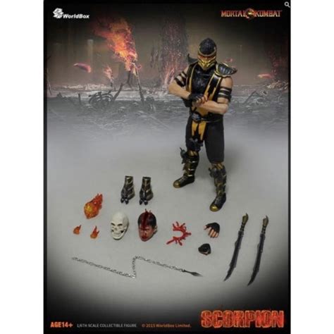 Worldbox Scale Mortal Kombat Scorpion Not Hot Toys Sideshow Neca Mcfarlane Dc Spawn Statue