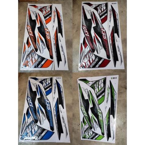 New Stiker Sticker Body Stripe Cover Set 2 Yamaha Lc135 V2 V3 V4 V5