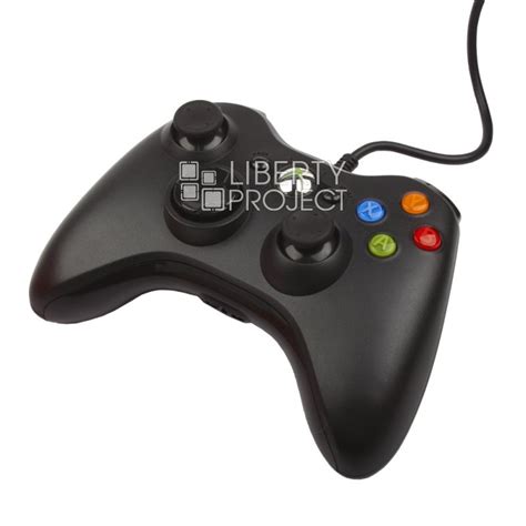Джойстик для Xbox 360 проводной (черный/коробка) — купить оптом в ...