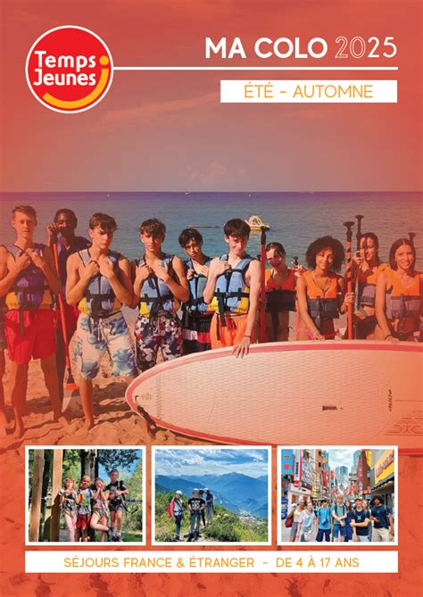 Colonie de vacances 2025 | TEMPS JEUNES