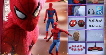 De Volta ao Lar Hot Toys anuncia figura do Homem Aranha seu traje padrão