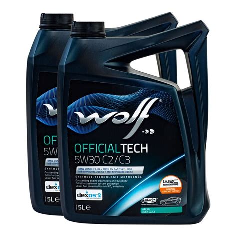 Buy Motor Oil WOLF OFFICIALTECH C2/C3 65629 5W30 2 X 5 Liter in t, 64,99