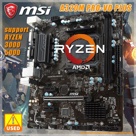 Placa Base Msi A M Pro Vd Plus Compatible Con Procesador Amd Ryzen