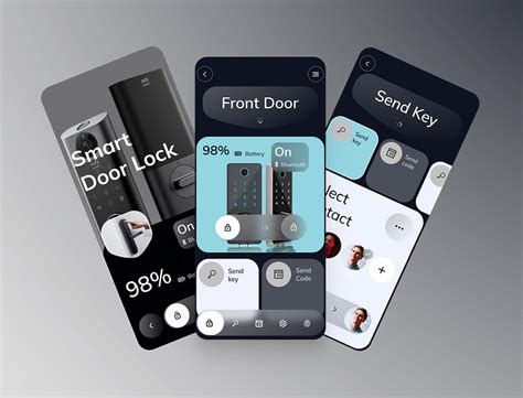 Smart Door Lock - Mobile App Design by Zakariya Buhari on Dribbble