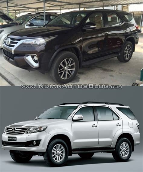 2016 Toyota Fortuner side vs older model