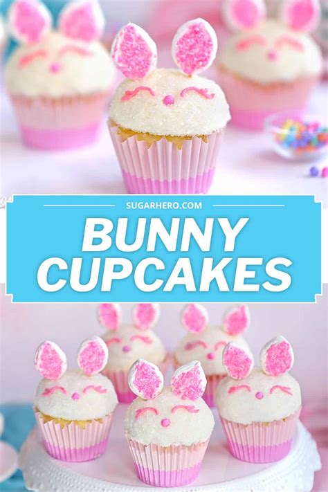 Easter Bunny Cupcakes SugarHero