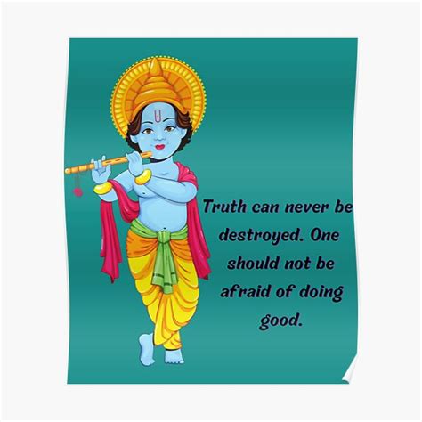 Lord Krishna Quotes Poster For Sale By Finkaimliam Redbubble