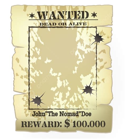 Western Wanted Poster Clipart