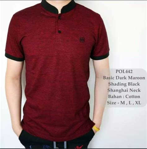 Kaos Kerah Koko Pria Kerah Shanghai Polo Shirt Kerah Koko Kaos Pria