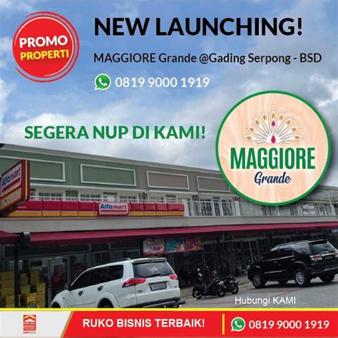 Maggiore Grande Ruko Strategis Di Gading Serpong Paramount Land