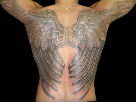 Wings Tattoo On Back - Tattoos Designs