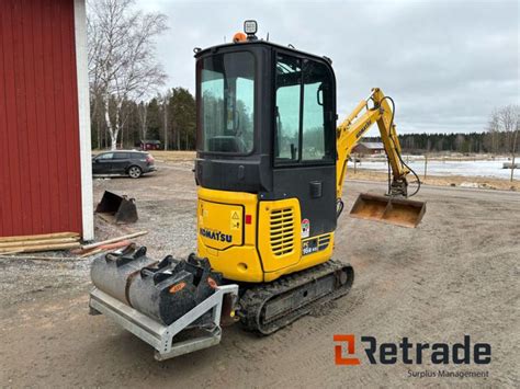 Grävmaskin Komatsu PC16R 3HS med skopor for sale Retrade offers used