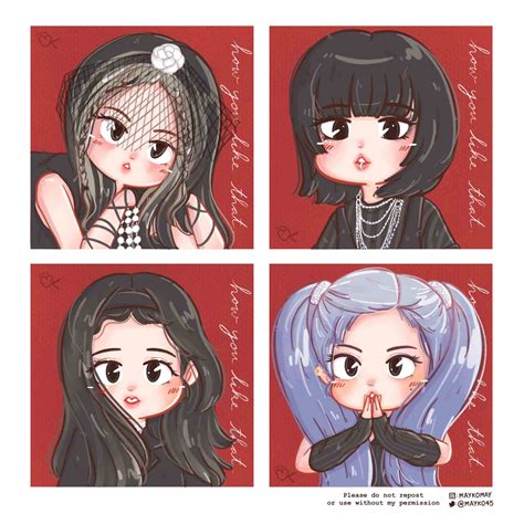 Blackpink Anime Pictures Cute Cute Black Pink And Lisa Anime