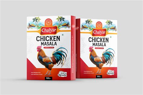 Chicken Masala Box Packaging Design Behance