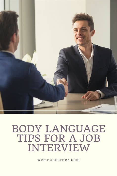 Body Language Tips For An Interview Artofit