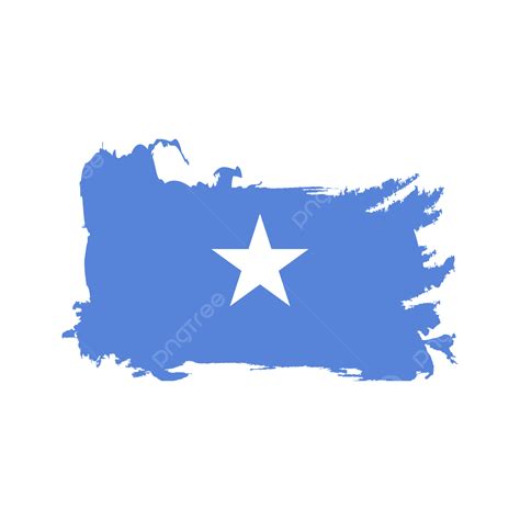 Somalia Flag Brush Strokes Isolated Element Clipart Design, Somalia ...