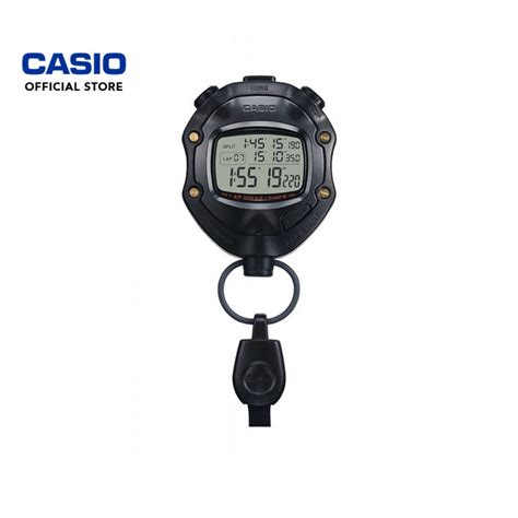 casio hs tw  black stopwatch lazada