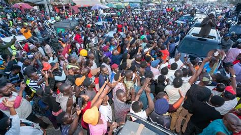 Raila Odinga Heroic Reception In Kitengela Azimio Grand Entrance In