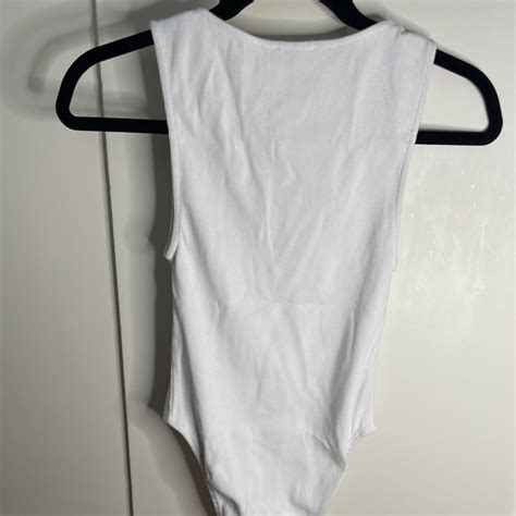 Zara Tops Zara White Body Suit Poshmark