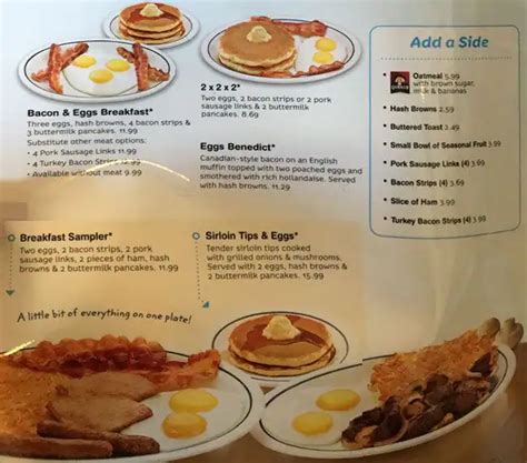 Menu at IHOP restaurant, New Westminster, 514 8th Ave