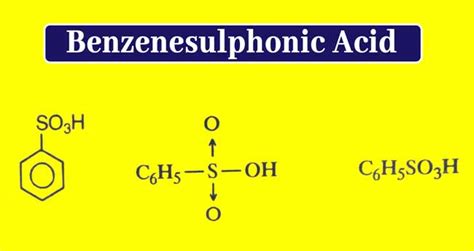 What Is Benzenesulfonic Acid Used For Preparation Properties And