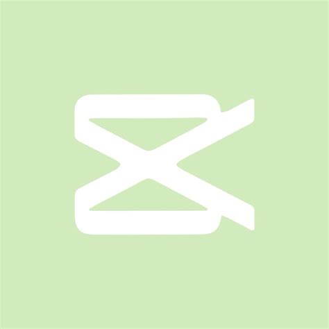 capcut app icon   gruen weiss rot