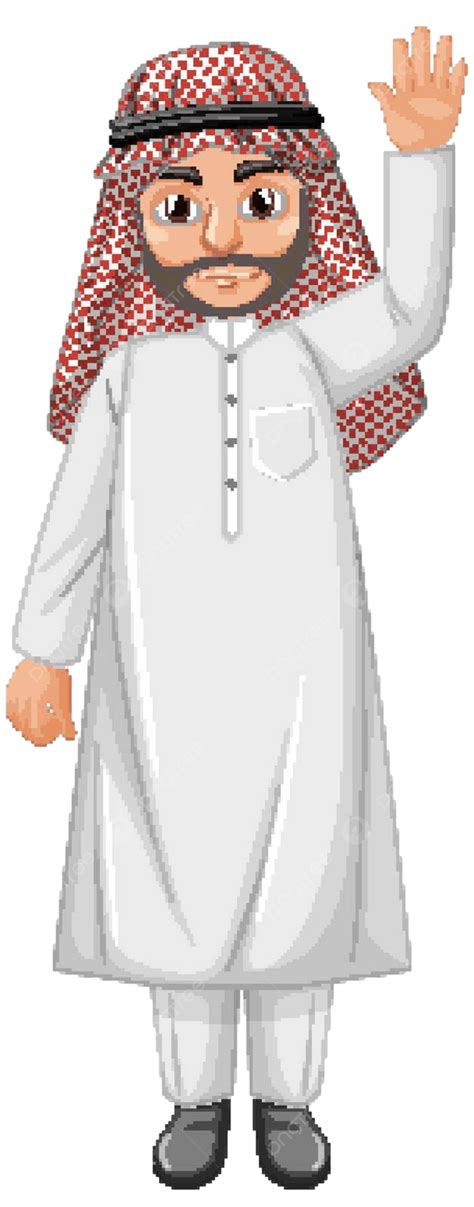 Adult Man Arab Wearing Arab Costume Character Youth Character ...