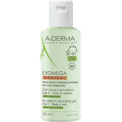 A Derma Exomega Control Gel Lavant Mollient Anti Grattage Corps