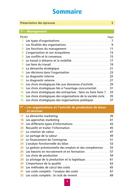 Objectif BAC Fiches 1re Et Tle STMG Management Sciences De Gestion Et