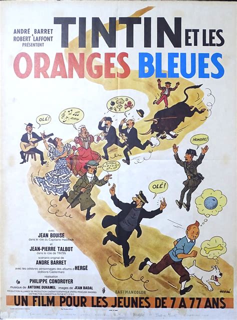 Akim Stripwinkel Kuifje Originele Filmposter Tintin Et Les Oranges