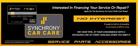 Pay Synchrony Credit Card Synchrony Car Caretm Achieves Significant