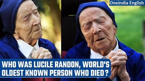 French nun Lucile Randon, world's oldest known - One News Page VIDEO