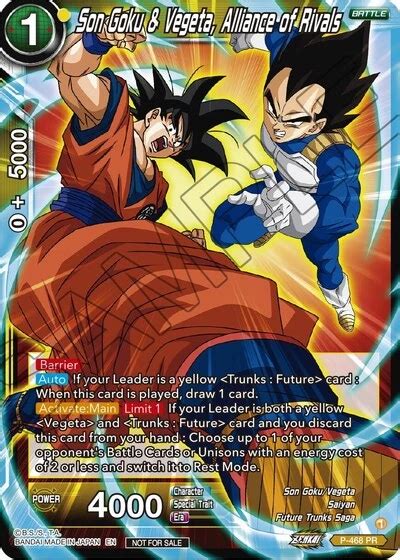 P 468 Pr Son Goku And Vegeta Alliance Of Rivals Dbscardsfr