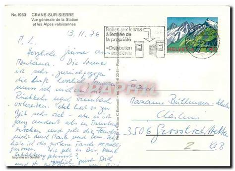 Carte Postale Moderne Crans Sur Sierre Vue G N Rale De La Station Et