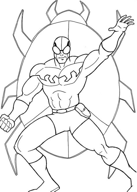 Dc Blue Beetle Coloring Pages