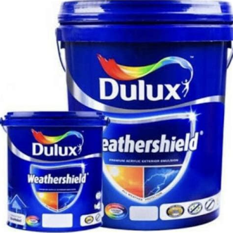 Jual Cat Tembok Dulux Weathershield Brilliant White 2290 Shopee Indonesia