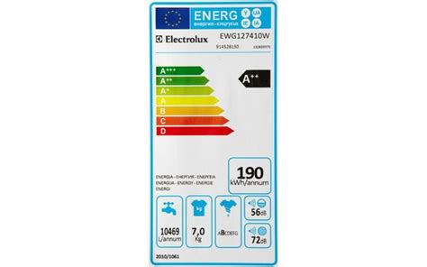 ELECTROLUX EWG127410W Fiche Technique Prix Et Avis