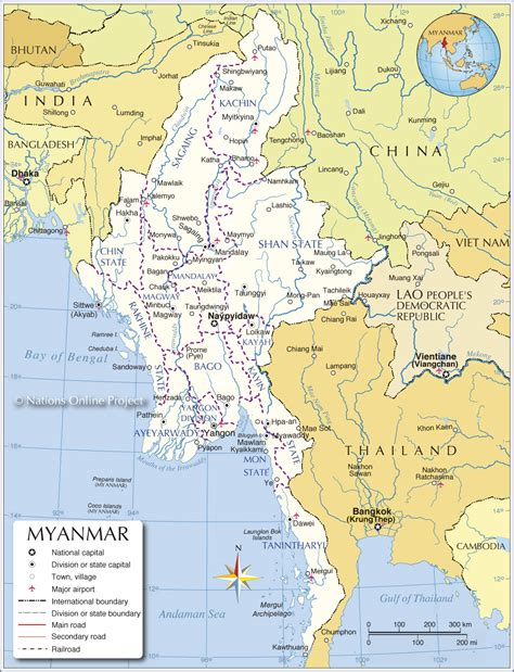 Myanmar Mapas Geográficos de Myanmar Mundo Hispánico