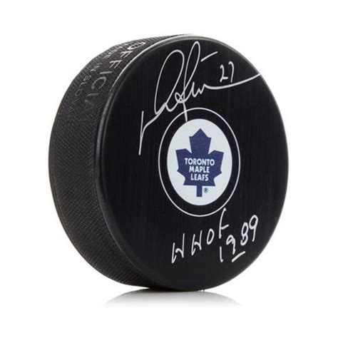 Darryl Sittler Toronto Maple Leafs Autographed Hockey Puck Nhl Auctions