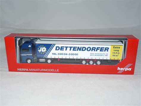 Herpa Man Tgx Gx Gardinenplanen Sattelzug M Dettendorfer