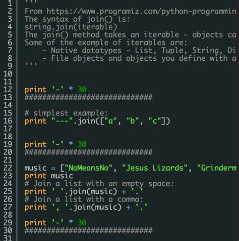 Python Join Examples Flame Python