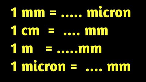 Mm Mm Me Kitne Micron Hote Hain Unit