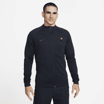 Barcelona Academy Pro Anthem Men S Nike Dri FIT Football Full Zip