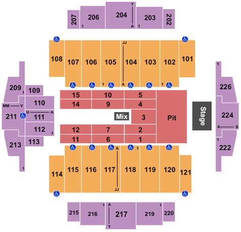 Tacoma Dome Seating Rows Elcho Table