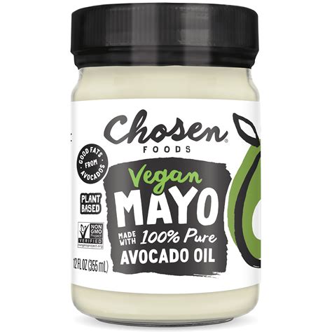 Chosen Foods Classic Vegan Keto Friendly Avocado Oil Mayo Clean Non