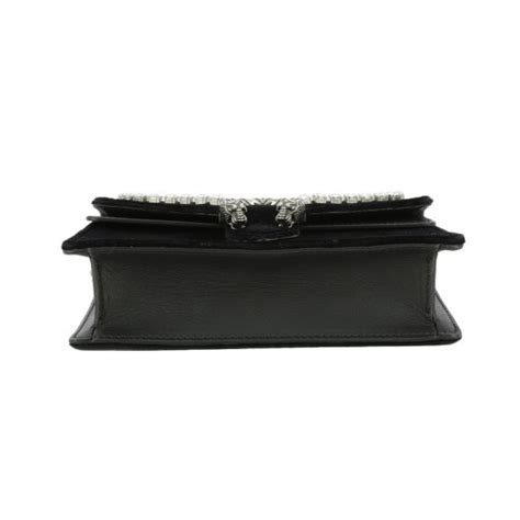 Sac Super Mini Gucci Dionysus En Velours Noir